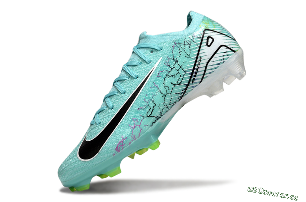 Men's Nike Air Zoom Mercurial Vapor 16 Elite FG Firm Ground Low-Tops Football Boots - Blue/White/Black 6