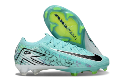 Men's Nike Air Zoom Mercurial Vapor 16 Elite FG Firm Ground Low-Tops Football Boots - Blue/White/Black