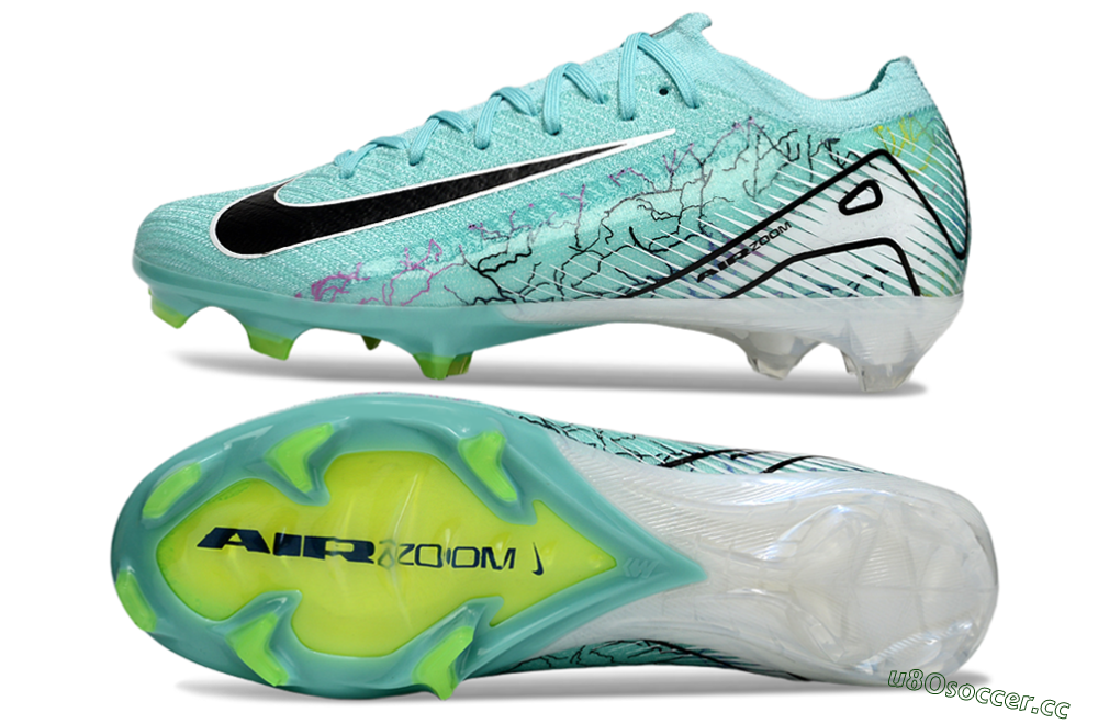 Men's Nike Air Zoom Mercurial Vapor 16 Elite FG Firm Ground Low-Tops Football Boots - Blue/White/Black 1
