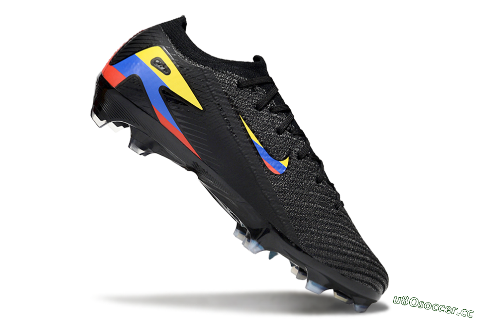 Unisex Nike Air Zoom Mercurial Vapor 16 Elite FG Firm Ground Low-Tops Football Boots - Black/Yellow/Blue/Red 5