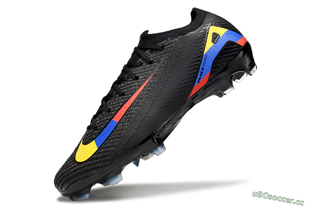 Unisex Nike Air Zoom Mercurial Vapor 16 Elite FG Firm Ground Low-Tops Football Boots - Black/Yellow/Blue/Red 6
