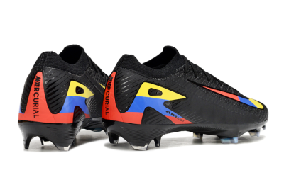 Unisex Nike Air Zoom Mercurial Vapor 16 Elite FG Firm Ground Low-Tops Football Boots - Black/Yellow/Blue/Red