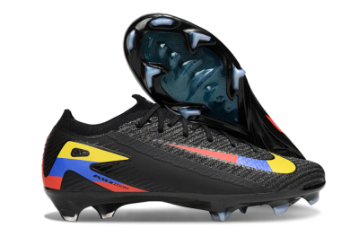 Unisex Nike Air Zoom Mercurial Vapor 16 Elite FG Firm Ground Low-Tops Football Boots - Black/Yellow/Blue/Red