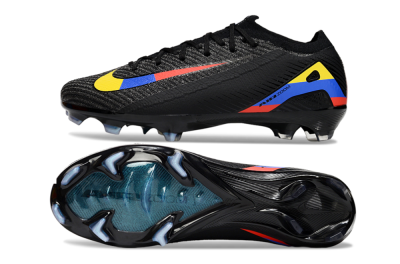 Unisex Nike Air Zoom Mercurial Vapor 16 Elite FG Firm Ground Low-Tops Football Boots - Black/Yellow/Blue/Red