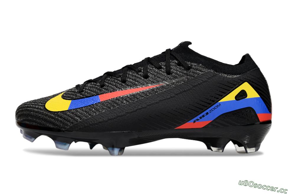 Unisex Nike Air Zoom Mercurial Vapor 16 Elite FG Firm Ground Low-Tops Football Boots - Black/Yellow/Blue/Red 0