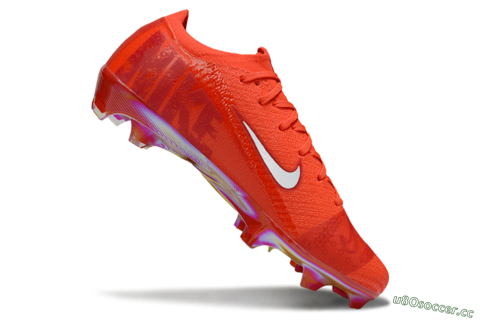 Unisex Nike Air Zoom Mercurial Vapor 16 Elite FG Firm Ground Low-Tops Football Boots - Red/White 5