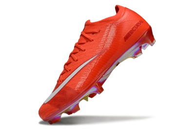 Unisex Nike Air Zoom Mercurial Vapor 16 Elite FG Firm Ground Low-Tops Football Boots - Red/White