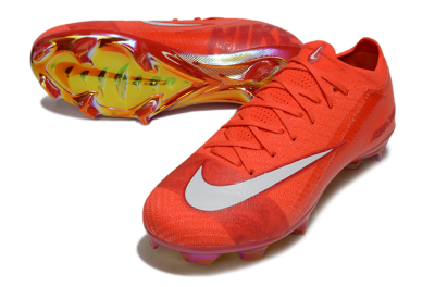 Unisex Nike Air Zoom Mercurial Vapor 16 Elite FG Firm Ground Low-Tops Football Boots - Red/White