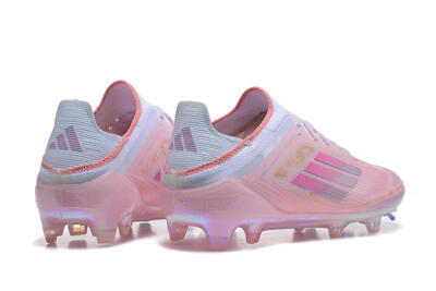 Men's Adidas F50 Elite FG Firm Ground Low-Tops Football Boots - Pink/Purple/White