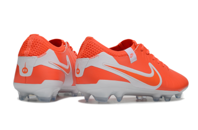 Unisex Nike Tiempo Legend 10 Elite FG Firm Ground Low-Tops Football Boots - Red/White