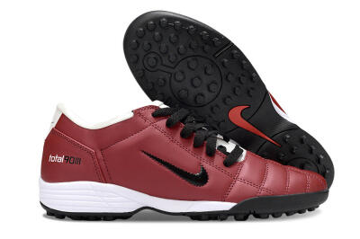 Unisex Nike Total 90 III TF Artificial Turf Low-Tops Football Shoes - Red/Black/White