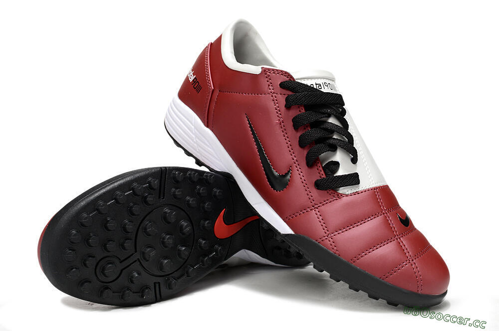 Unisex Nike Total 90 III TF Artificial Turf Low-Tops Football Shoes - Red/Black/White 3