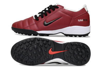 Unisex Nike Total 90 III TF Artificial Turf Low-Tops Football Shoes - Red/Black/White
