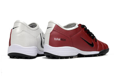 Unisex Nike Total 90 III TF Artificial Turf Low-Tops Football Shoes - Red/Black/White