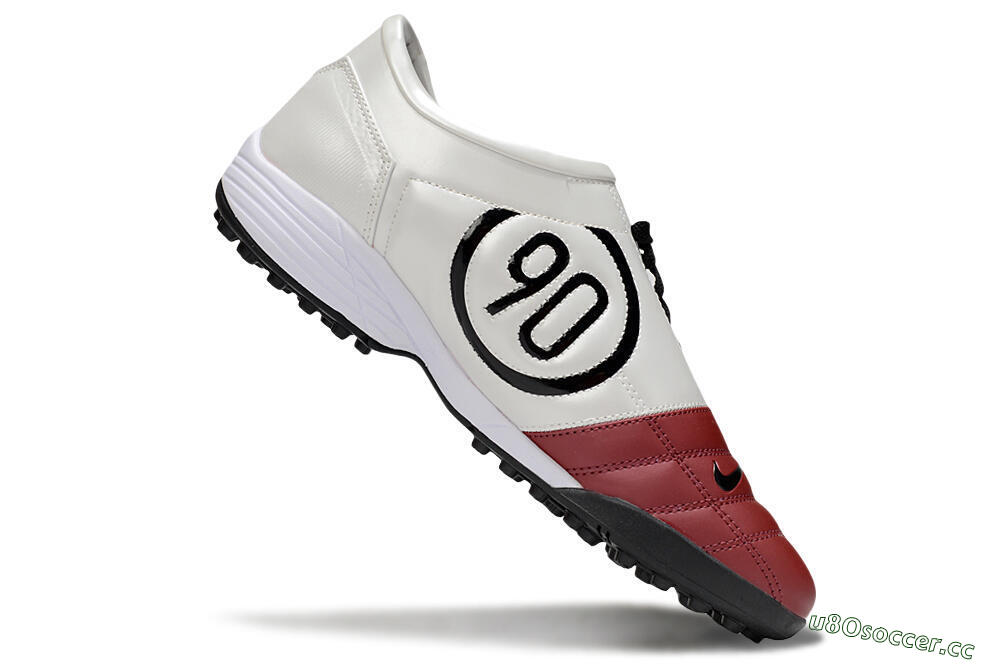 Unisex Nike Total 90 III TF Artificial Turf Low-Tops Football Shoes - Red/Black/White 4