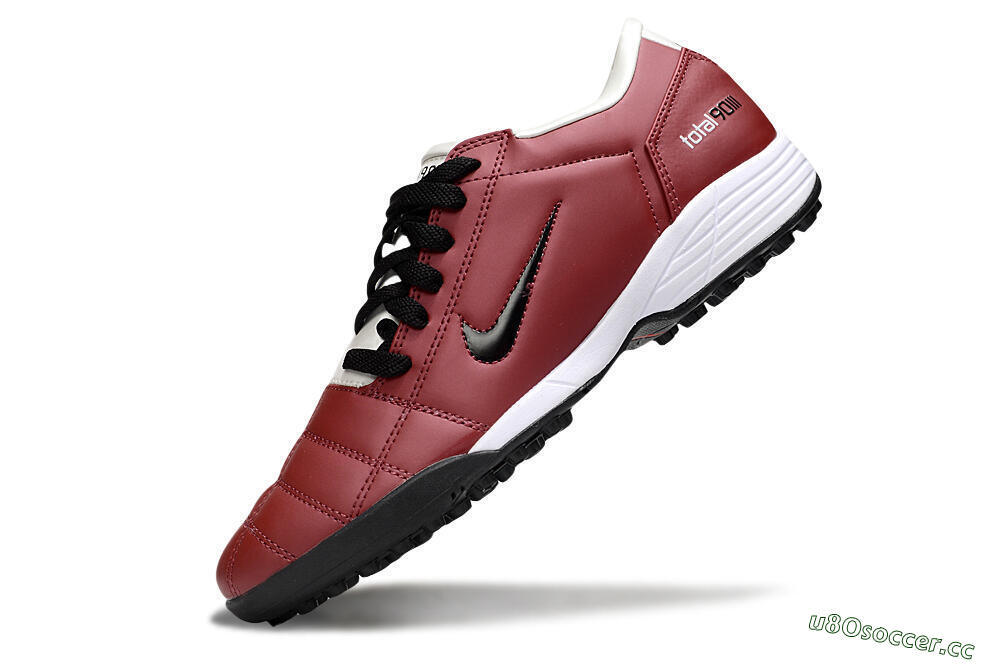 Unisex Nike Total 90 III TF Artificial Turf Low-Tops Football Shoes - Red/Black/White 5