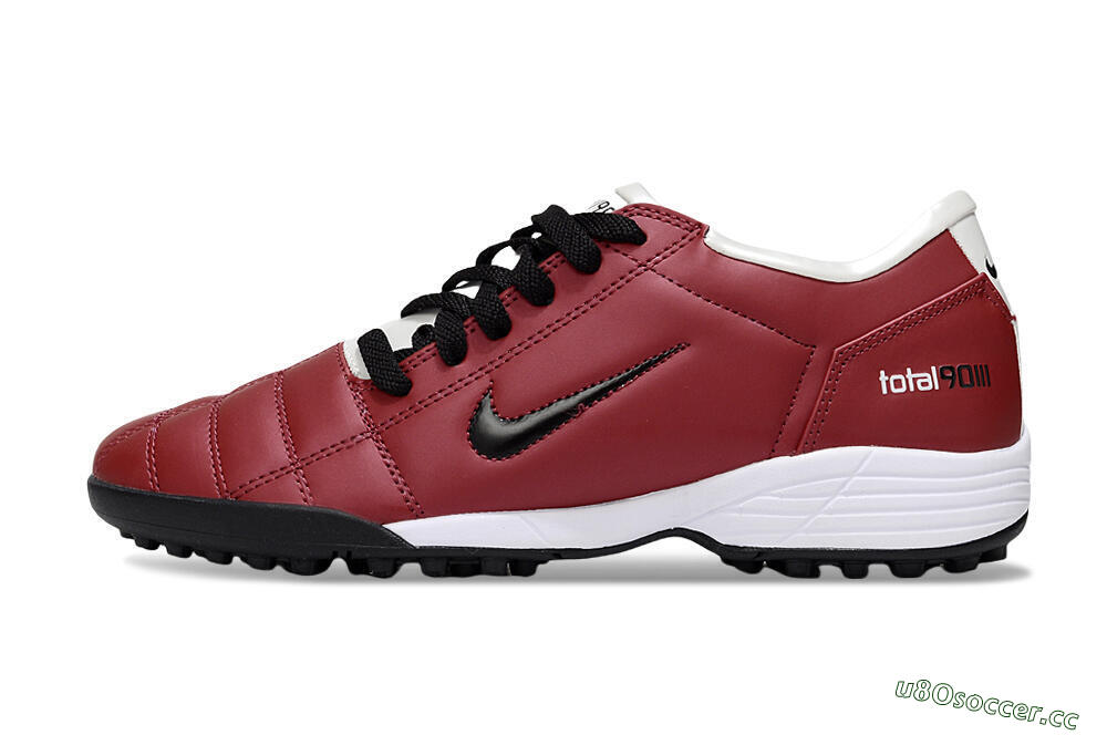 Unisex Nike Total 90 III TF Artificial Turf Low-Tops Football Shoes - Red/Black/White 0