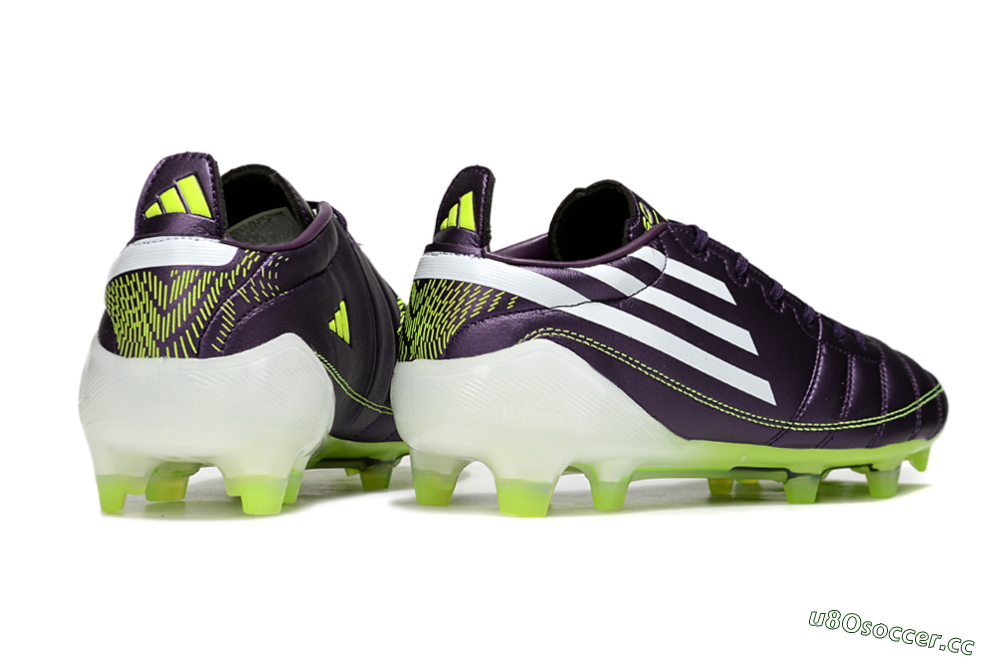 Men's Adidas F50 Elite FG Firm Ground Low-Tops Football Boots - Purple/White/Yellow 6
