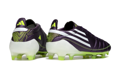 Men's Adidas F50 Elite FG Firm Ground Low-Tops Football Boots - Purple/White/Yellow