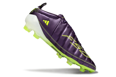 Men's Adidas F50 Elite FG Firm Ground Low-Tops Football Boots - Purple/White/Yellow