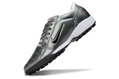Unisex Nike Total 90 III TF Artificial Turf Low-Tops Football Shoes - Silver/Black/White