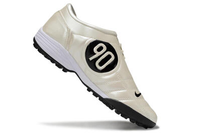 Unisex Nike Total 90 III TF Artificial Turf Low-Tops Football Shoes - Beige/Black/White