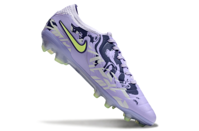 Unisex Nike Tiempo Legend 10 Elite FG Firm Ground Low-Tops Football Boots - Purple/Yellow