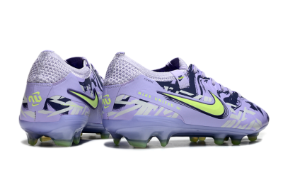 Unisex Nike Tiempo Legend 10 Elite FG Firm Ground Low-Tops Football Boots - Purple/Yellow