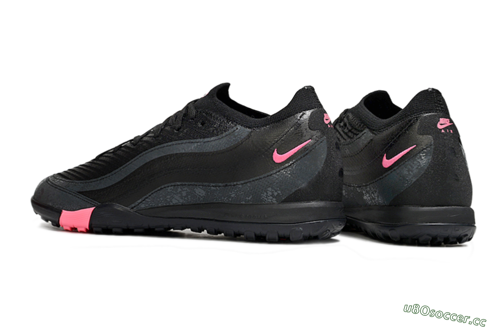 Men's Nike Air Zoom Mercurial Vapor 16 Elite TF Artificial Turf Low-Tops Football Shoes - Black/Grey/Pink 4
