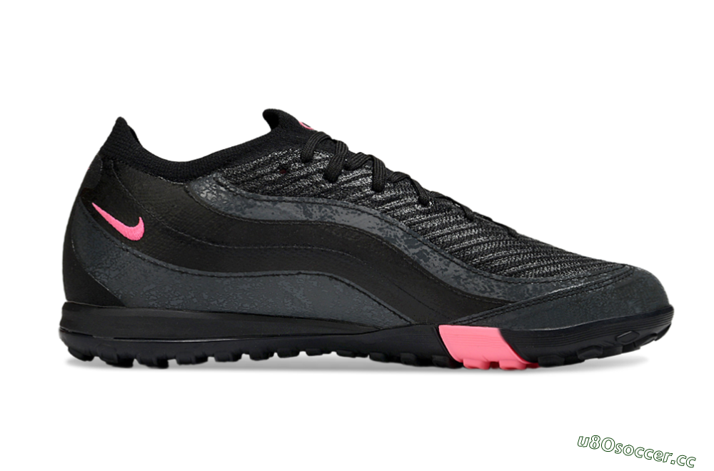Men's Nike Air Zoom Mercurial Vapor 16 Elite TF Artificial Turf Low-Tops Football Shoes - Black/Grey/Pink 5