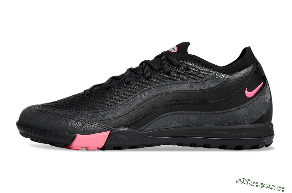 Men's Nike Air Zoom Mercurial Vapor 16 Elite TF Artificial Turf Low-Tops Football Shoes - Black/Grey/Pink 0
