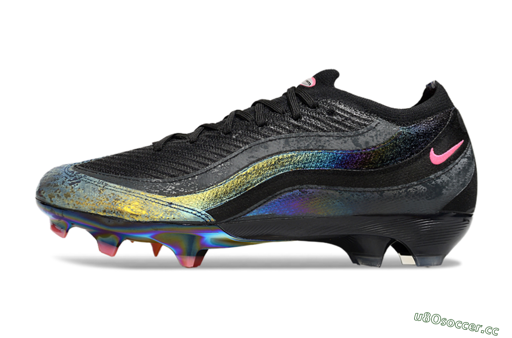 Men's Nike Air Zoom Mercurial Vapor 16 Elite FG Firm Ground Low-Tops Football Boots - Black/Grey/Pink 0