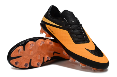 Men's Nike Hypervenom Phantom FG Firm Ground Low-Tops Football Boots - Orange/Black