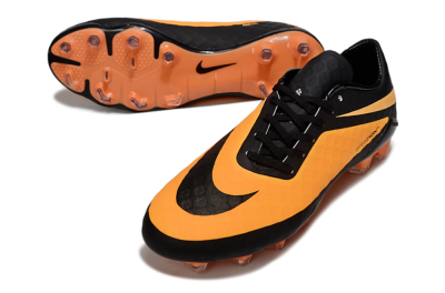 Men's Nike Hypervenom Phantom FG Firm Ground Low-Tops Football Boots - Orange/Black