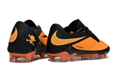 Men's Nike Hypervenom Phantom FG Firm Ground Low-Tops Football Boots - Orange/Black