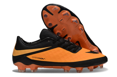 Men's Nike Hypervenom Phantom FG Firm Ground Low-Tops Football Boots - Orange/Black