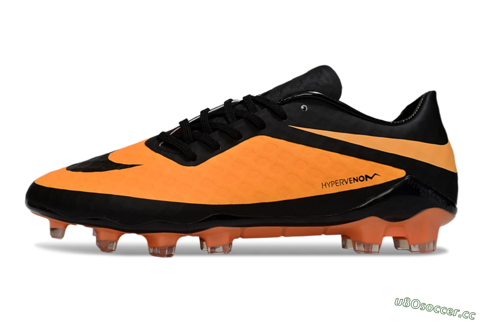 Men's Nike Hypervenom Phantom FG Firm Ground Low-Tops Football Boots - Orange/Black 0