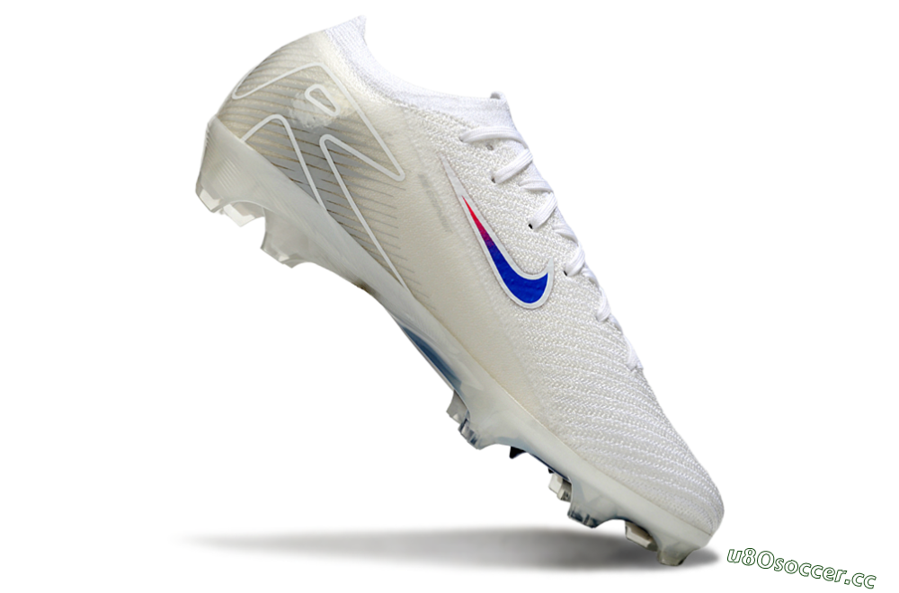 Unisex Nike Air Zoom Mercurial Vapor 16 Elite FG Firm Ground Low-Tops Football Boots - White/Blue/Pink 5
