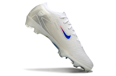 Unisex Nike Air Zoom Mercurial Vapor 16 Elite FG Firm Ground Low-Tops Football Boots - White/Blue/Pink
