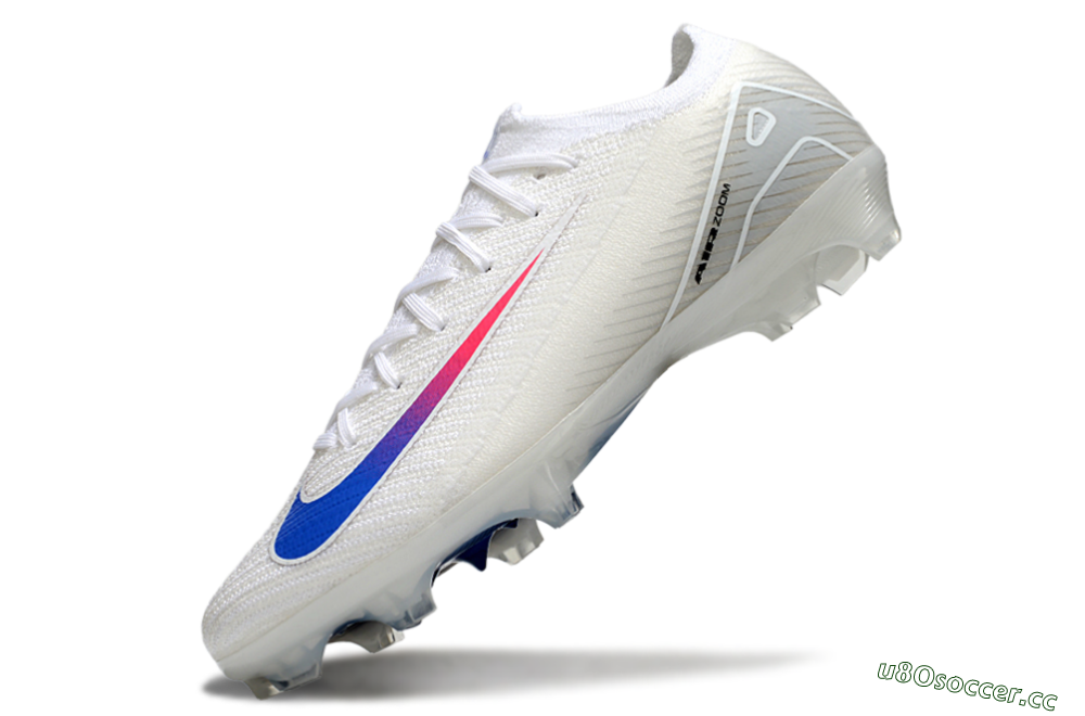 Unisex Nike Air Zoom Mercurial Vapor 16 Elite FG Firm Ground Low-Tops Football Boots - White/Blue/Pink 6