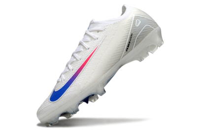 Unisex Nike Air Zoom Mercurial Vapor 16 Elite FG Firm Ground Low-Tops Football Boots - White/Blue/Pink