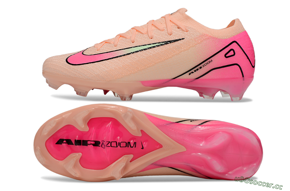 Unisex Nike Air Zoom Mercurial Vapor 16 Elite FG Firm Ground Low-Tops Football Boots - Pink/Black 1