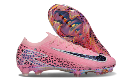 Unisex Nike Air Zoom Mercurial Vapor 16 Elite FG Firm Ground Low-Tops Football Boots - Pink/White/Leopard