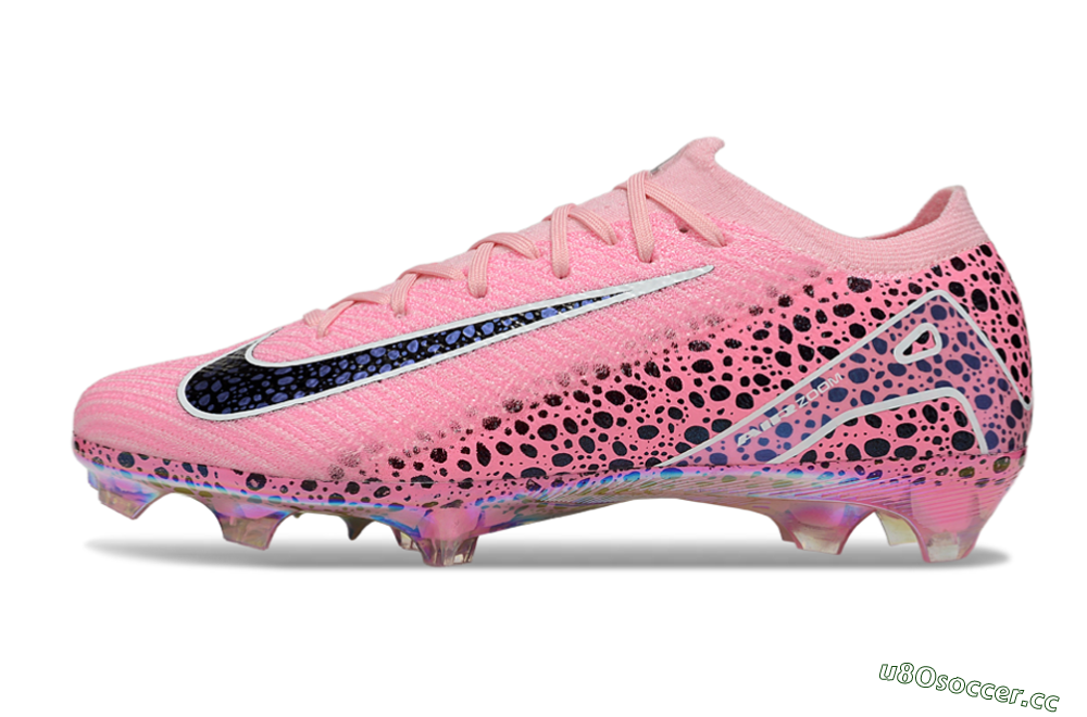 Unisex Nike Air Zoom Mercurial Vapor 16 Elite FG Firm Ground Low-Tops Football Boots - Pink/White/Leopard 0