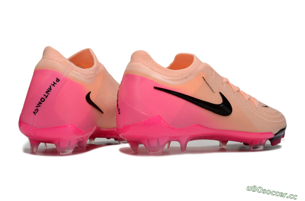 Men's Nike Phantom GX 2 Elite FG Firm Ground Low-Tops Football Boots - Pink/Black 6