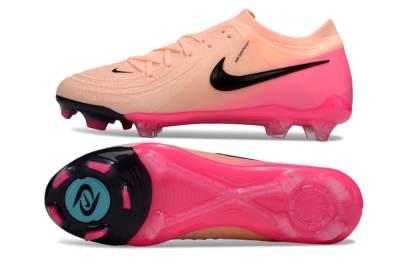 Men's Nike Phantom GX 2 Elite FG Firm Ground Low-Tops Football Boots - Pink/Black
