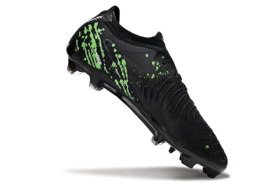 Men's Nike Phantom GX 2 Elite FG Firm Ground Low-Tops Football Boots - Black/Green/White
