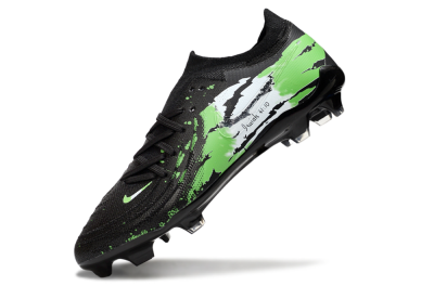 Men's Nike Phantom GX 2 Elite FG Firm Ground Low-Tops Football Boots - Black/Green/White