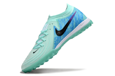 Men's Nike Phantom GX 2 Elite TF Artificial Turf Low-Tops Football Shoes - Jade/Blue/Black
