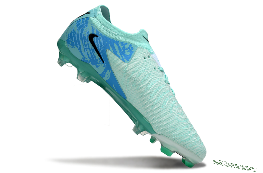 Men's Nike Phantom GX 2 Elite FG Firm Ground Low-Tops Football Boots - Jade/Blue/Black 4
